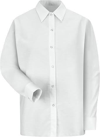 Red Kap Womens Womens Long Sleeve Specialized Pocketless Work Shirt