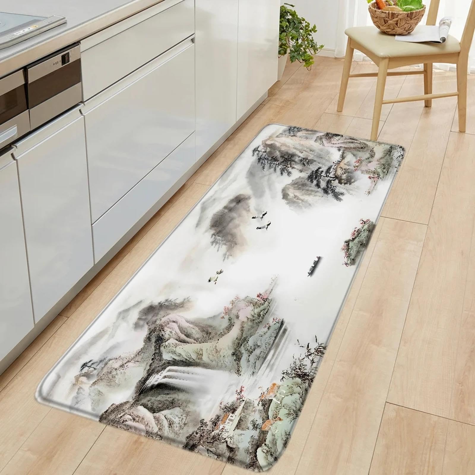 Tapis de cuisine antidérapant et lavable grand format 120x200