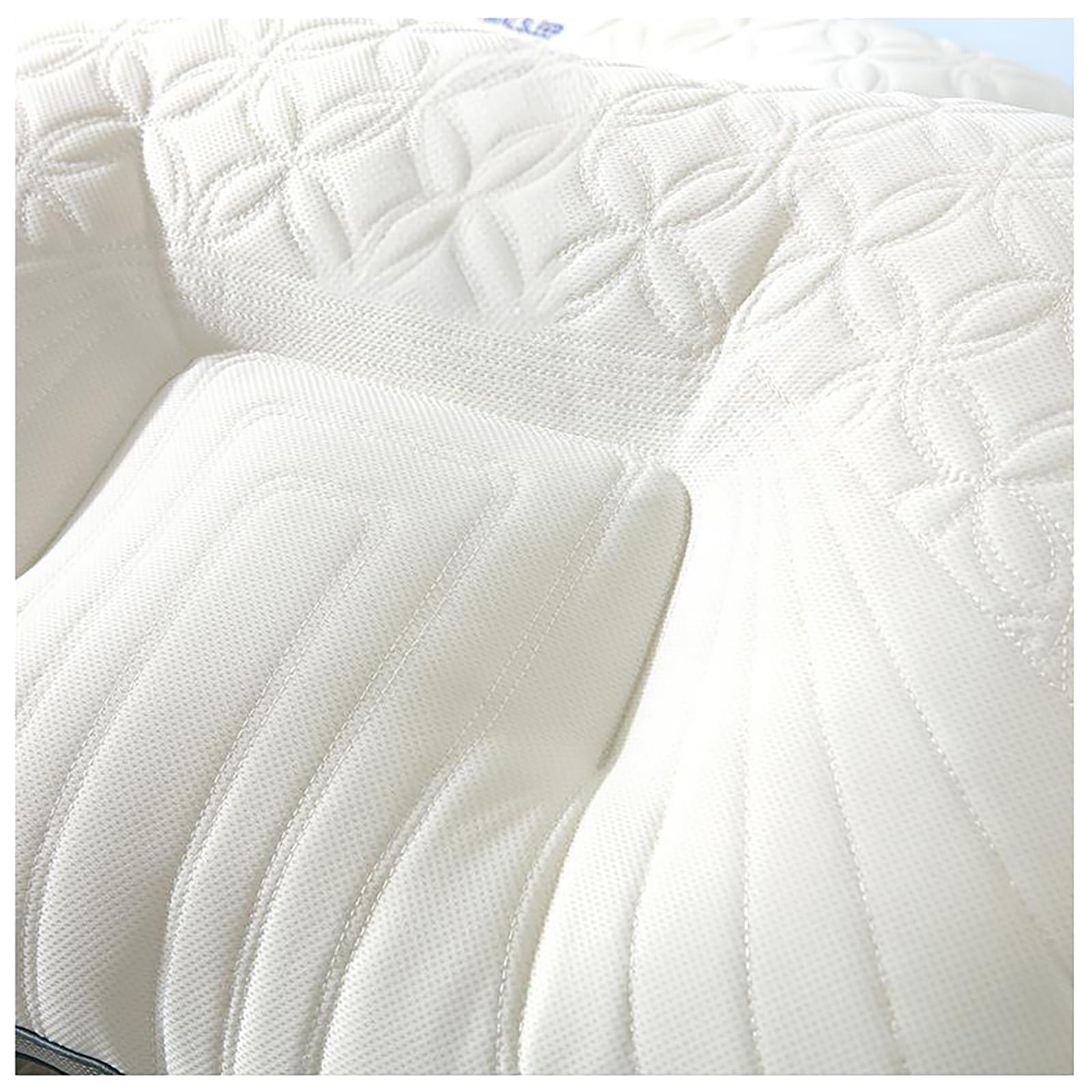 Almohada De Látex: Malla Transpirable 3D Y Tela De Doble Cara, Zonificación Ergonómica For Quienes Duermen De Costado O Boca Arriba, Paquete De 2 Almohadas Ortopédicas