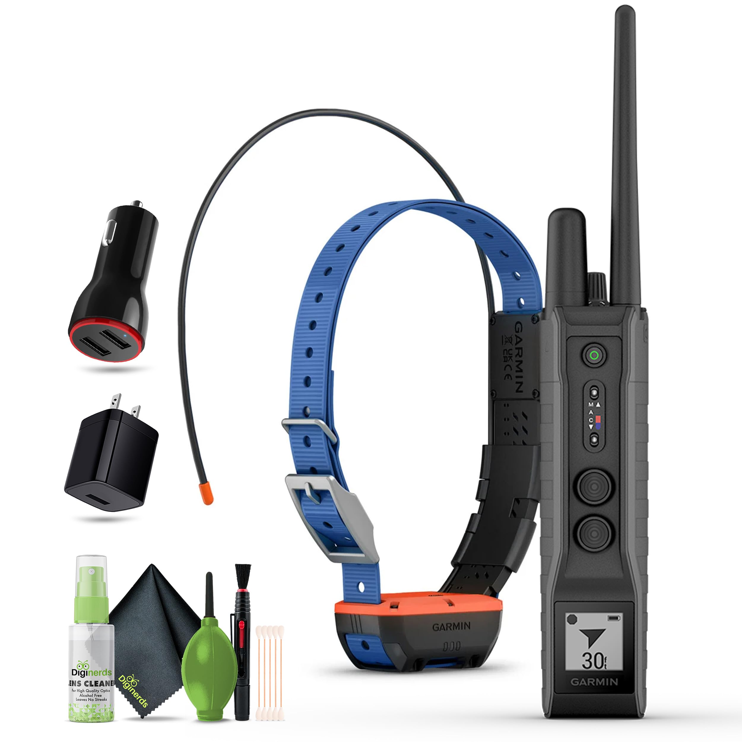 Amazon.com: Garmin Pro 550 Plus, Handheld + Garmin Alpha T20 Dog Collar +  Cleaning kit + USB Charging Adapter + USB Car Adapter : Electronics