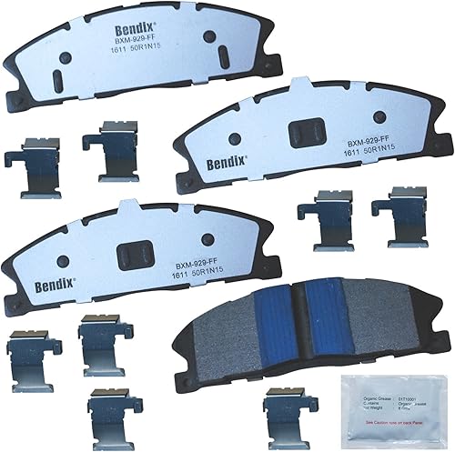 Miniatura 137 de Bendix Fleet Metlok MKD1770FM Pastillas de freno delanteras semimetálicas para Ford Expedition 2017-2010, F-150 2017-2010, Lobo 2020-2009, Lincoln