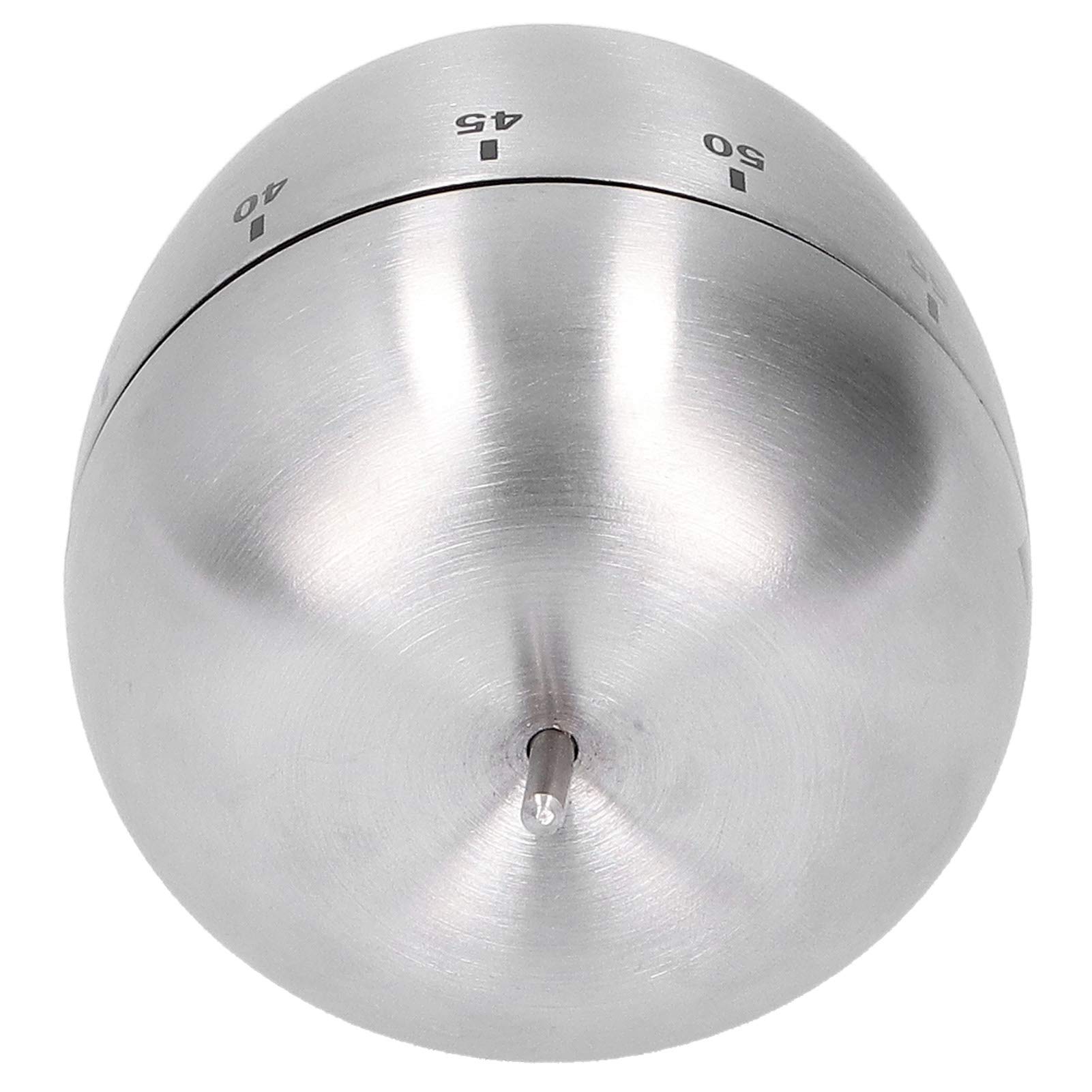 Mechanischer Küchentimer In Apfel-Form – 60 Minuten Countdown Aus Edelstahl, Laut & Retro Für Kochen, Backen, Sport