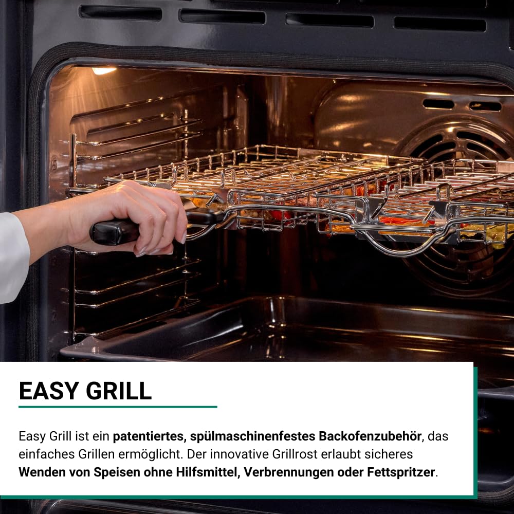 Bauknecht BBA285PU1ZK Einbau-Backofen 60 cm 71 l Heißluftbackofen PowerHeißluft FlexiClean Pyrolyse Hydrolyse Multi-Level-Kochen Schwarzglas