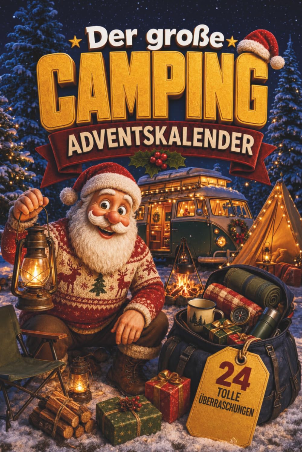 Der große Camping Adventskalender: Das Outdoor-Buch mit 24 Türchen inklusive Geschichten, Camping-Wissen und Rätseln