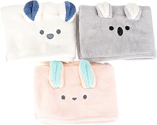 GLEAVI 3 Pçs Toalha De Secagem De Cabelo Toalhas De Secagem Rápida Toalha De Cabelo Chuveiro Toalha De Chapéu Seco Para Cabelo Toalhas Absorventes Toalha De Secagem Rápida Turbante