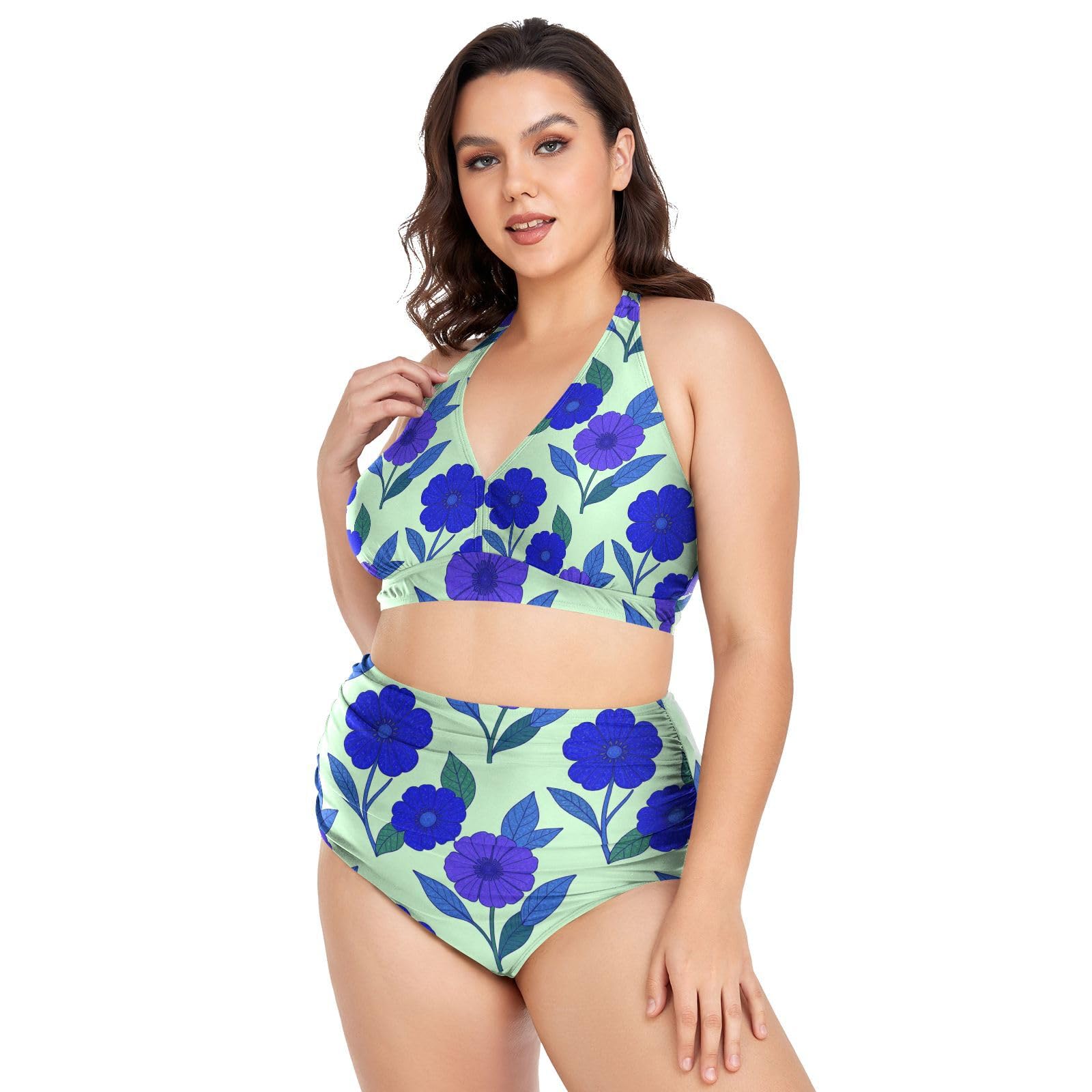 FRODOTGV Costumi da bagno da donna curvy, da L a 4XL
