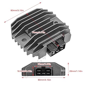 MAQS 14K　ID65 125mm CHUSYYRAY Voltage Regulator Rectifier Compatible With Yamaha