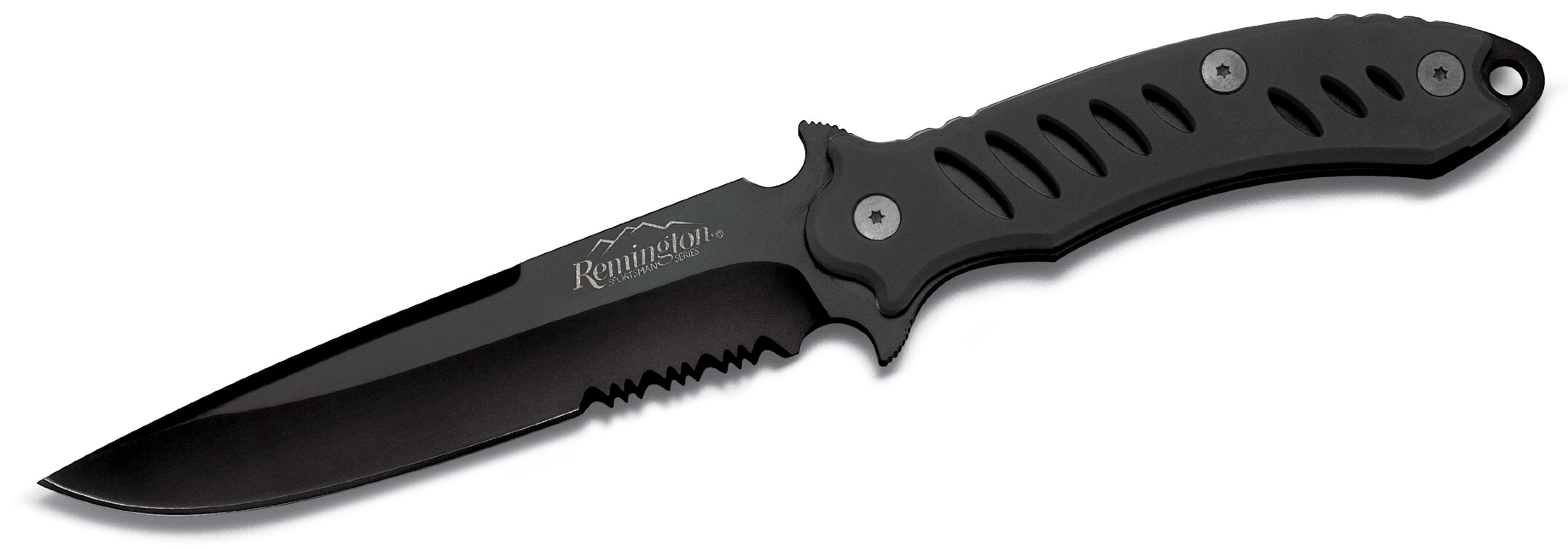 Remington Cutlery R19784 F.A.S.T. Fixed Knife with Black Oxide Serrated Blade, 10.5-Inch, Black