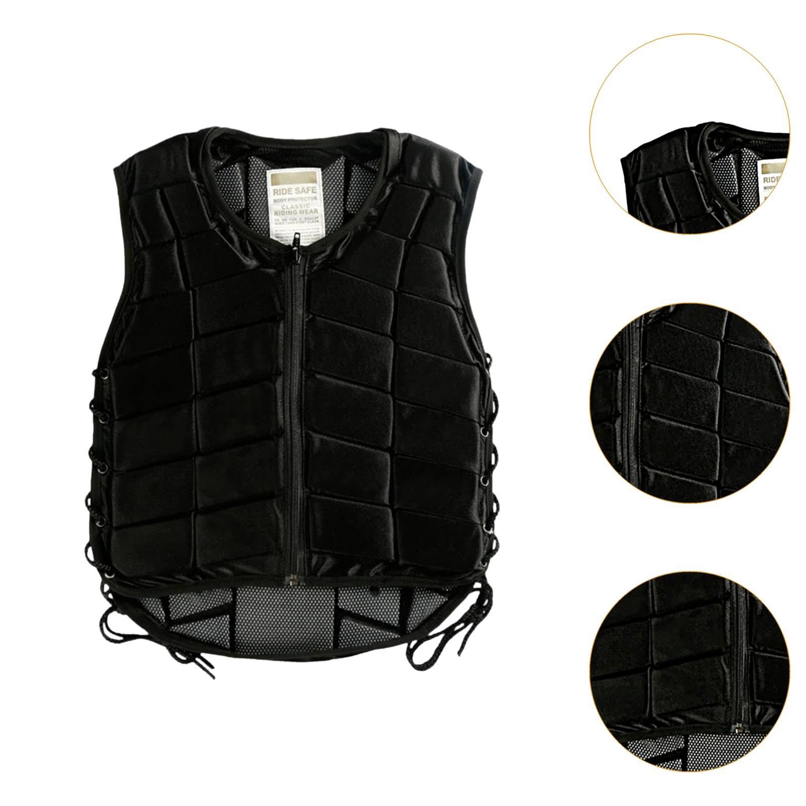 predolo Gilet da Equitazione per Bambini con Chiusura a Cerniera E Imbottitura