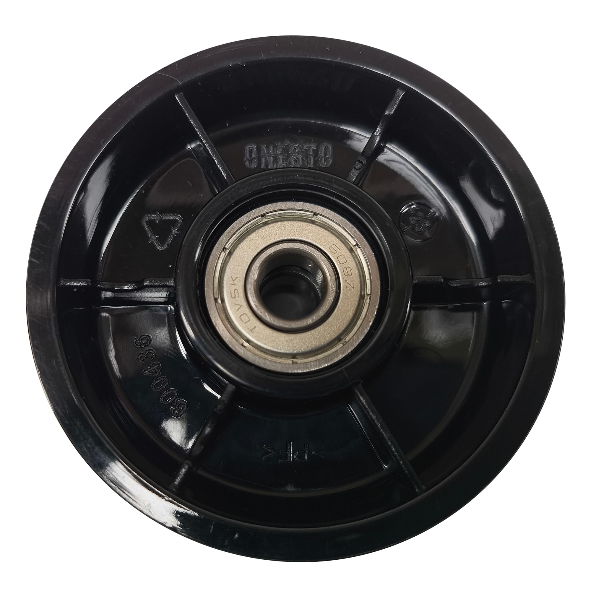 VIOKS Spannrolle Trockner Ersatz für Bosch Siеmens 00600436 600436 | Laufrolle Rad Leitrolle Rolle, für Zweibandmotor Waschtrockner Wäschetrockner Ascenta Avantixx Classixx Exxcel SelfCleaning