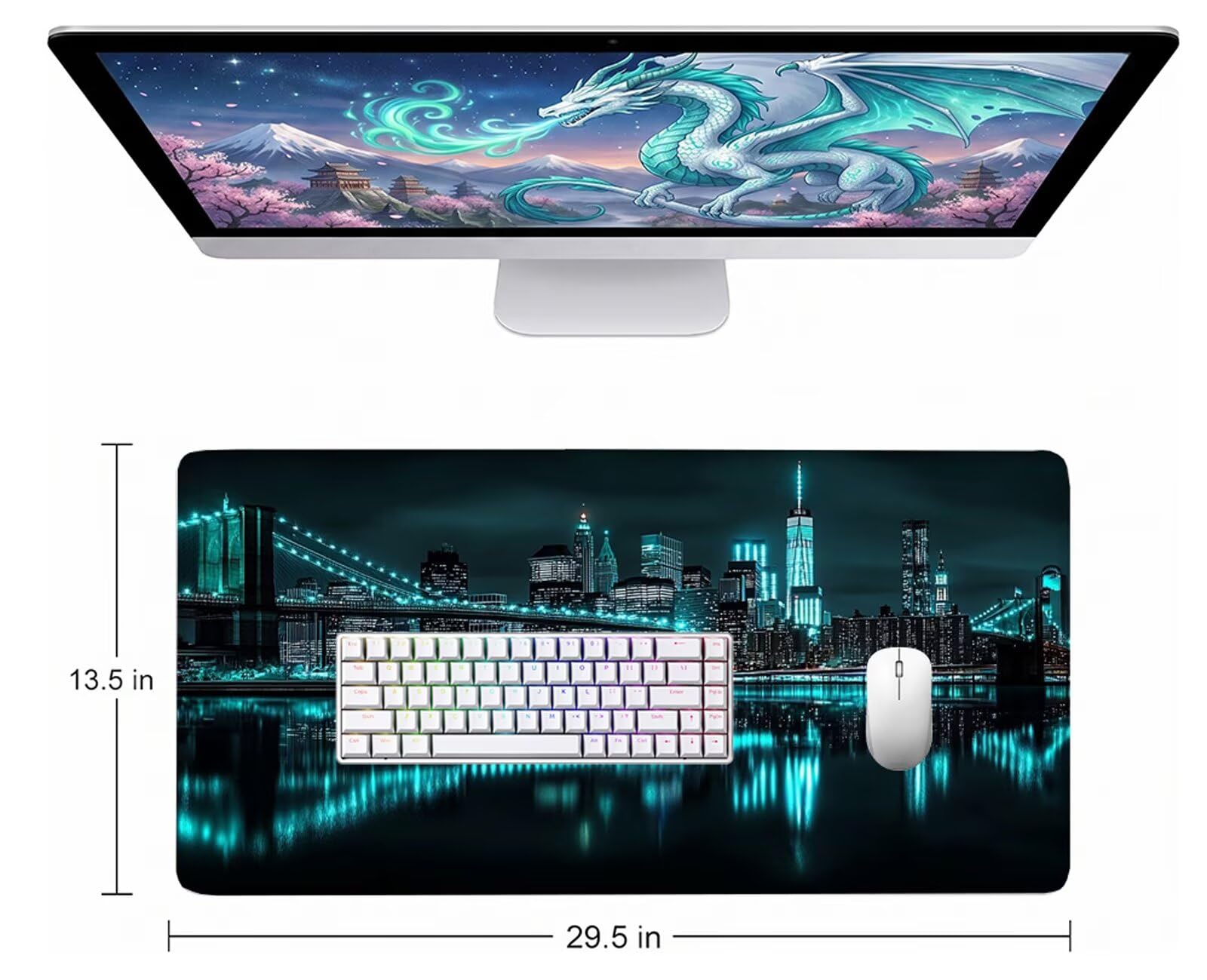 Tappetino Mouse Scienza E Tecnologia Tappetino Mouse XXL 150x80 cm Mouse Pad Mistero Sottomano Scrivania Ufficio Grande, Mousepad Gaming, Tappeto per Computer e Tastiera, Accessori Computer W6-931