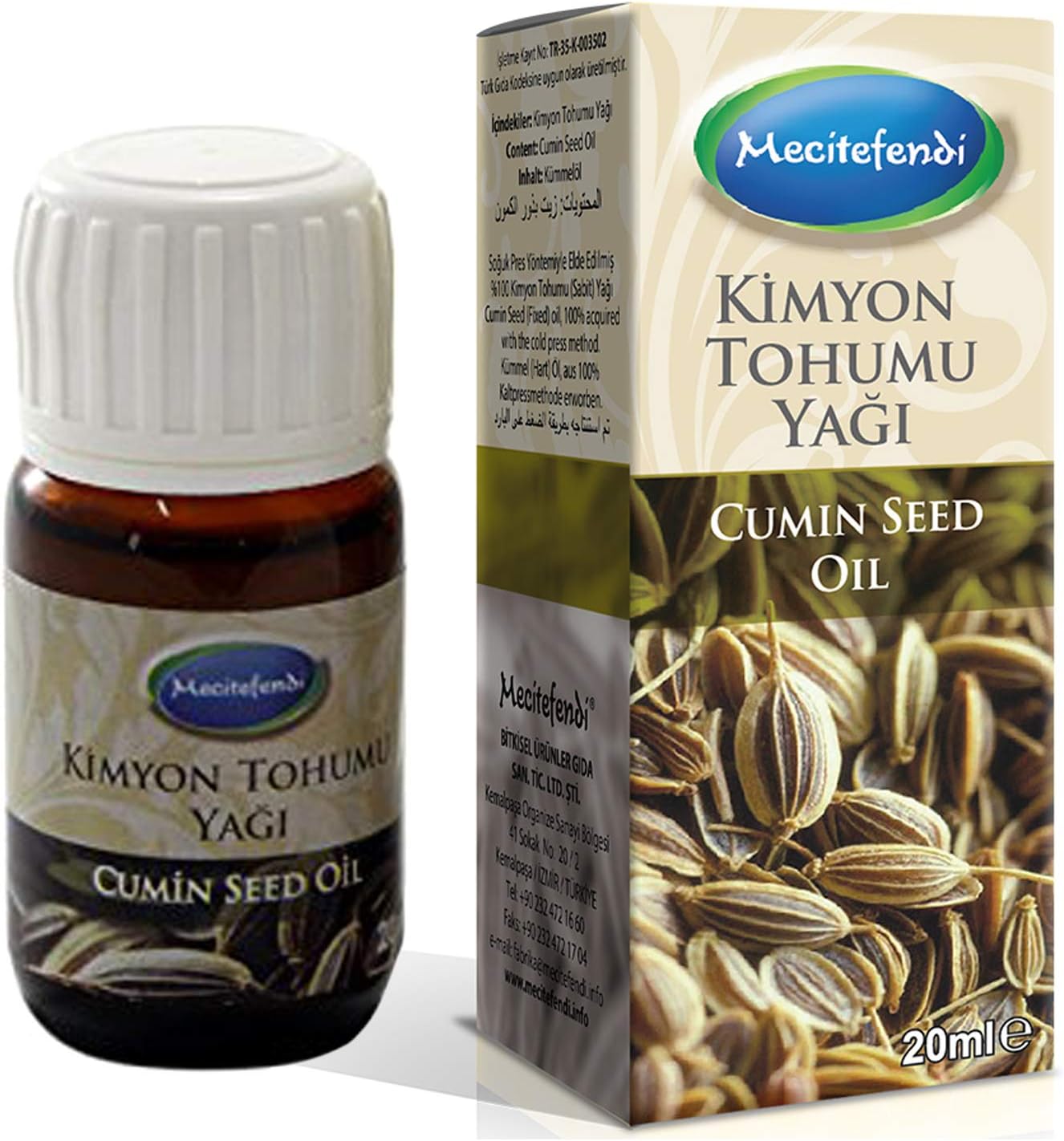 Mecitefendi Cumin Oil (Cumini fructus oleum) 20ml