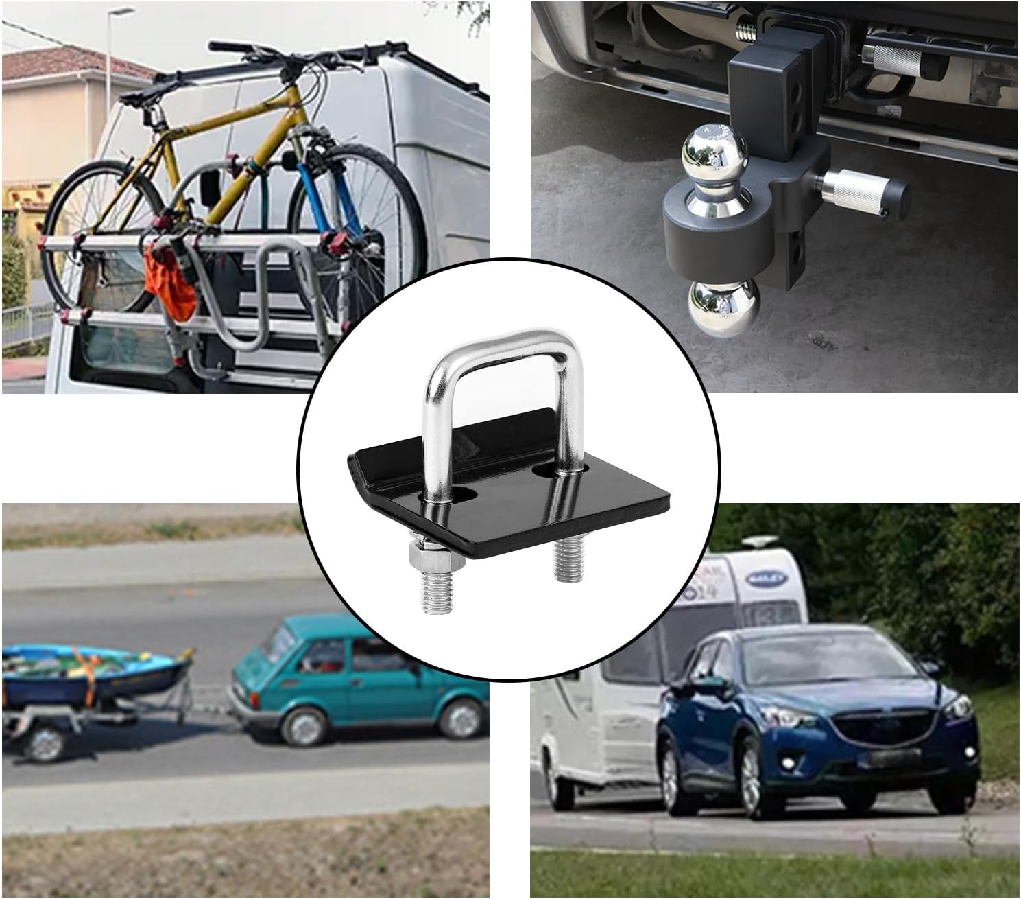 Torin ATRHTLT001B Hitch Tightener and Heavy Duty Anti-Rattle Stabilizer: Made of Carbon Steel for 1.25" and 2" Hitches, Reduces Movement from Hitch, Cargo Carrier, Bike Rack and Trailer Ball Mount