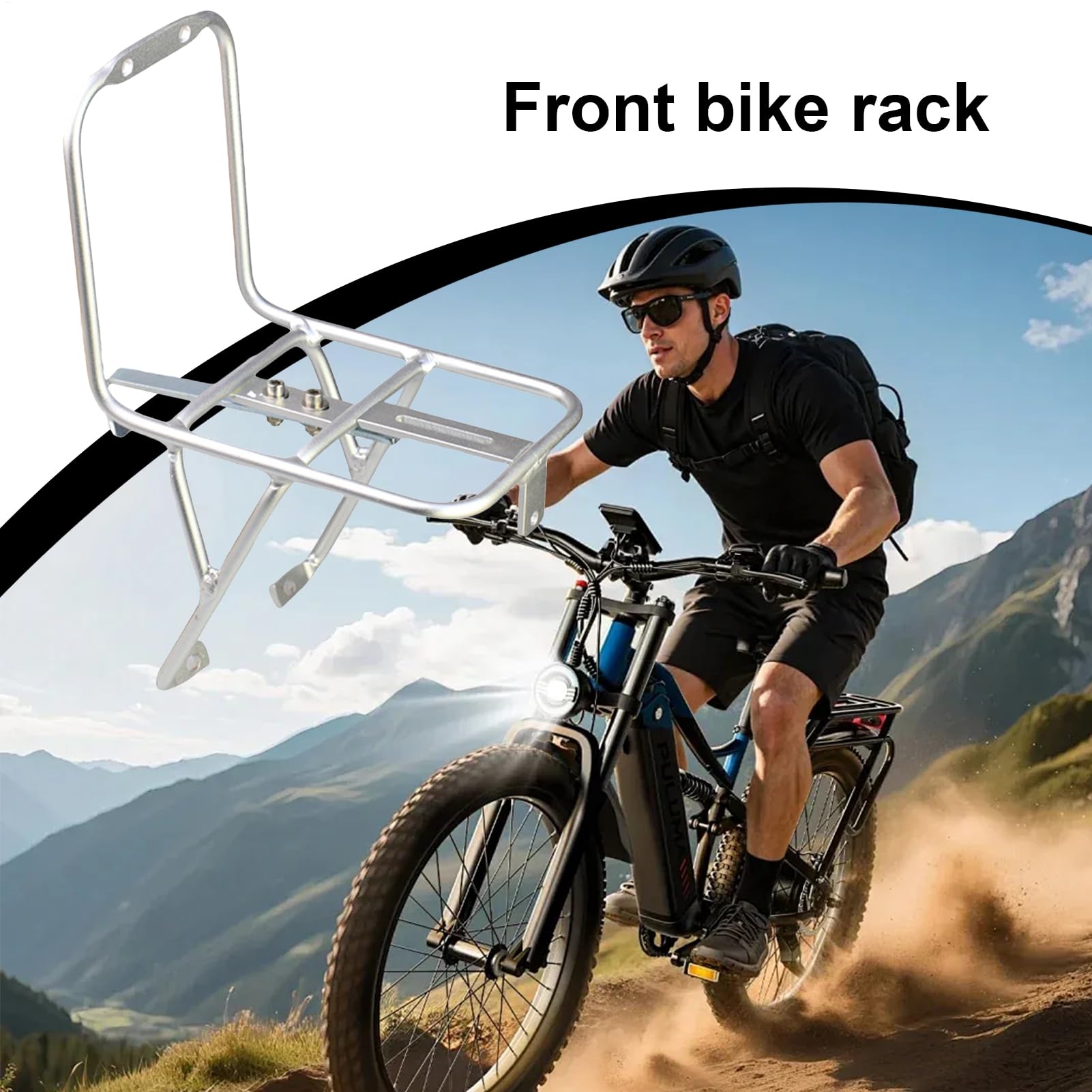Portapacchi per bicicletta - alluminio, 20 in supporto solido e leggero, per biciclette pieghevoli, mountain bike, corse, viaggi, campeggio, viaggi giornalieri