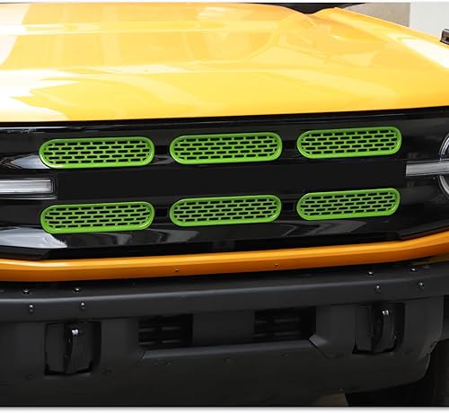 Miniatura 7 de SQQP Kit de 6 piezas de accesorios exteriores para Ford Bronco 2021-2024 de 24 puertas (verde)