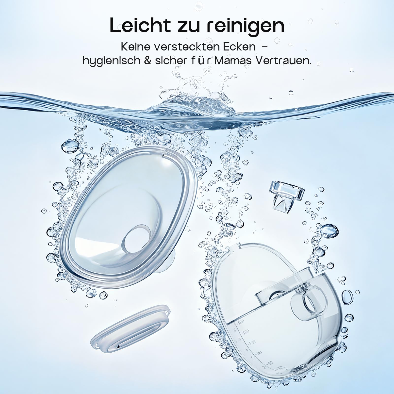 Milchpumpe Elektrisch, Tragbar Doppel-Milchpumpe Handsfree, 4 Modi 12 Stufen, BPA-frei, Leise & Leicht, 24mm mit 19/21mm Flansch & Ersatzteilen–Ideal für Neue & Berufstätige Mamas (2 Stück, Weiß)