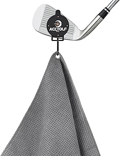 Magnetic Towel, Golf Magnetic Towel, Magnetic Clip for Golf Towel, Microfiber Golf Towels for Man/Women, Industrial Strength Magnet for Strong Hold to Golf Bags, Carts Clubs