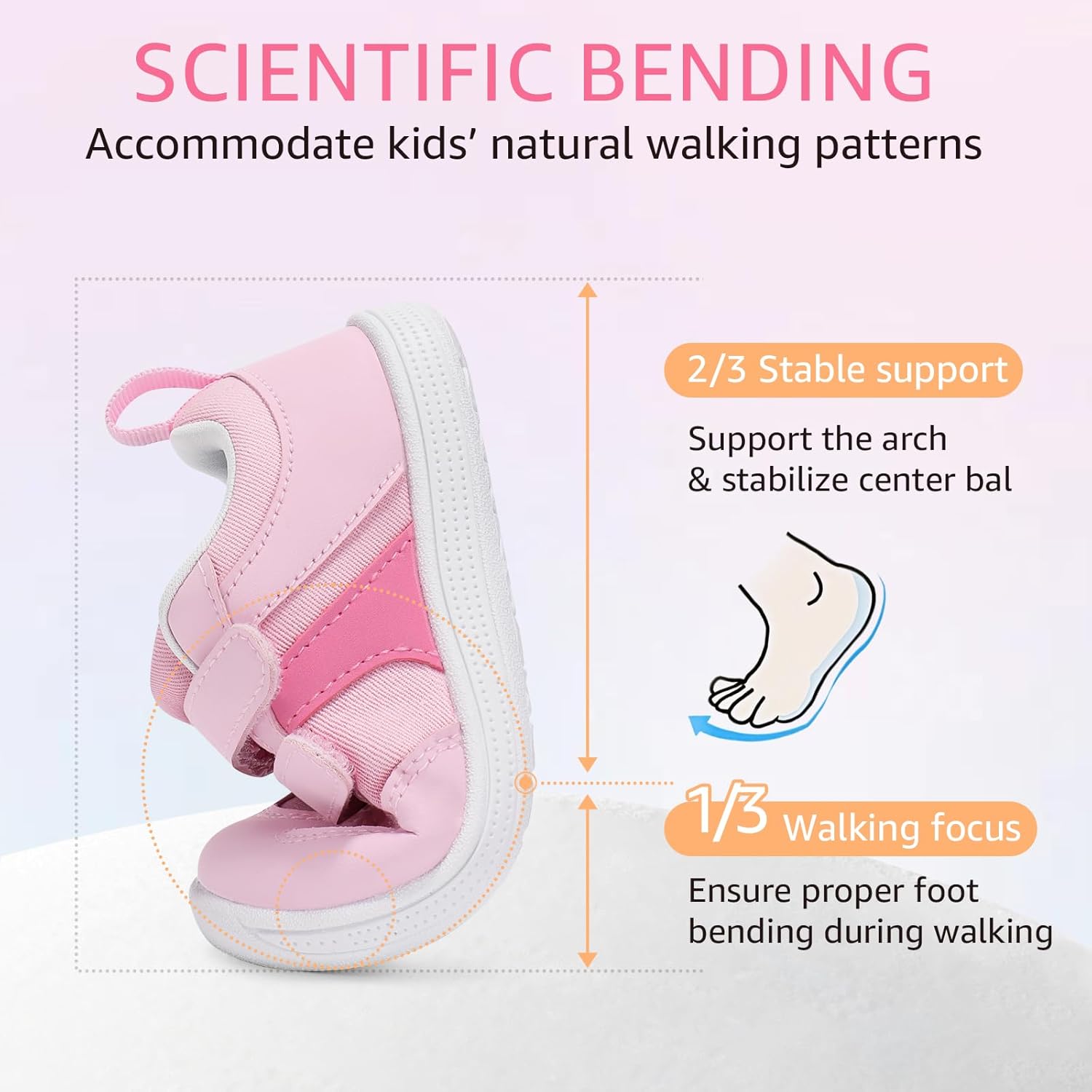 Toddler Wide Toe Box Barefoot Shoes Boys Girls Sneakers Zero Drop Kid Tennis Running Shoes Lightweight Non-Slip Comfortable Infant First Walking Shoe Outdoor Activities School - Image 6