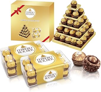 Online ExclusiveFerrero Rocher Chocolate, Valentines Day, New Year Gift, Chocolate, Present, Sweets Gift, Popular, Fashionable, Hand Gift, Assorted, Bulk Purchase, Large Capacity, Hazelnut, Milk