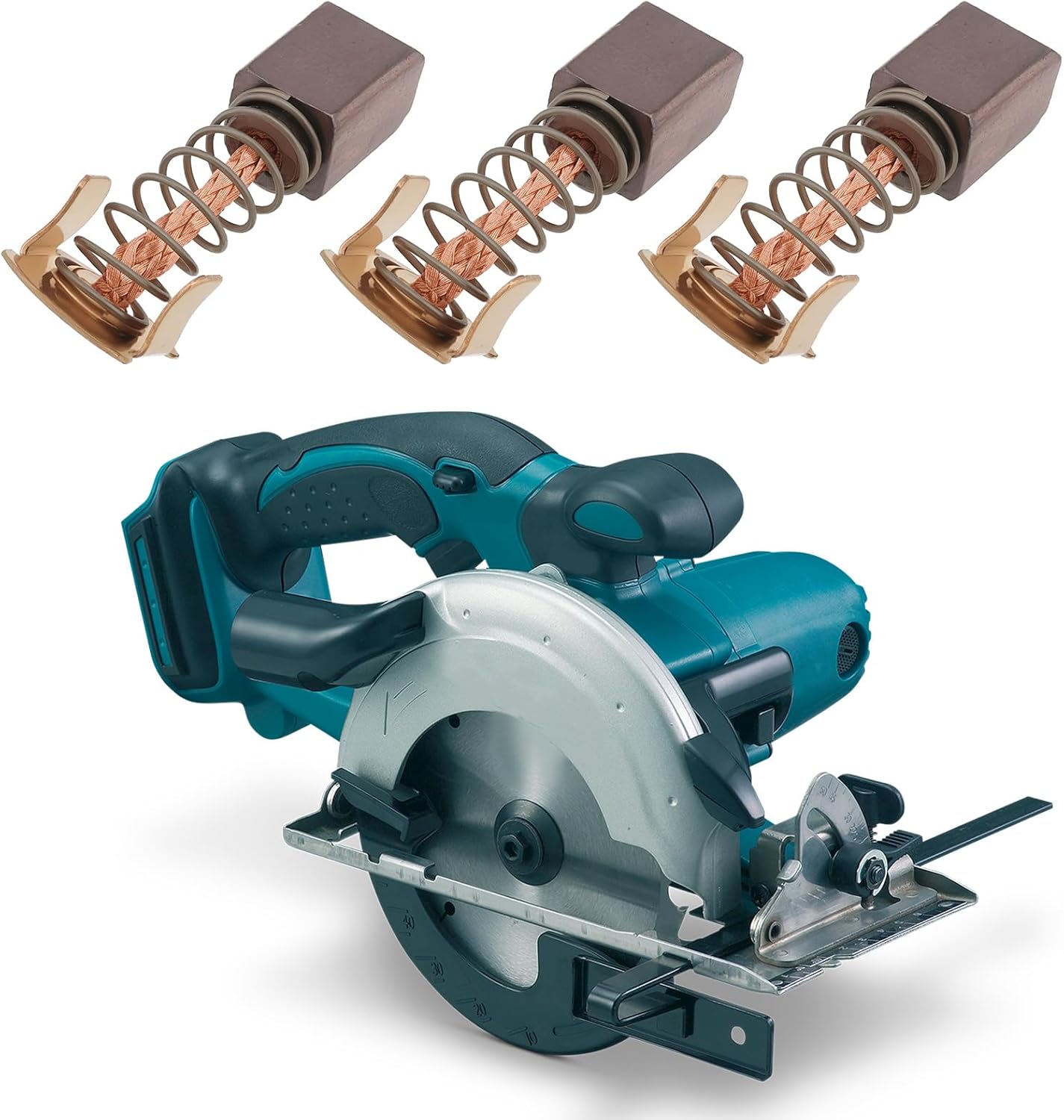 4 Pcs Power Tool Carbon Brush Replacement Motor Brushes 7mm x 7mm x 9.5/12mm Compatible with Makita CB430 BHR200 DCS550 191971-3