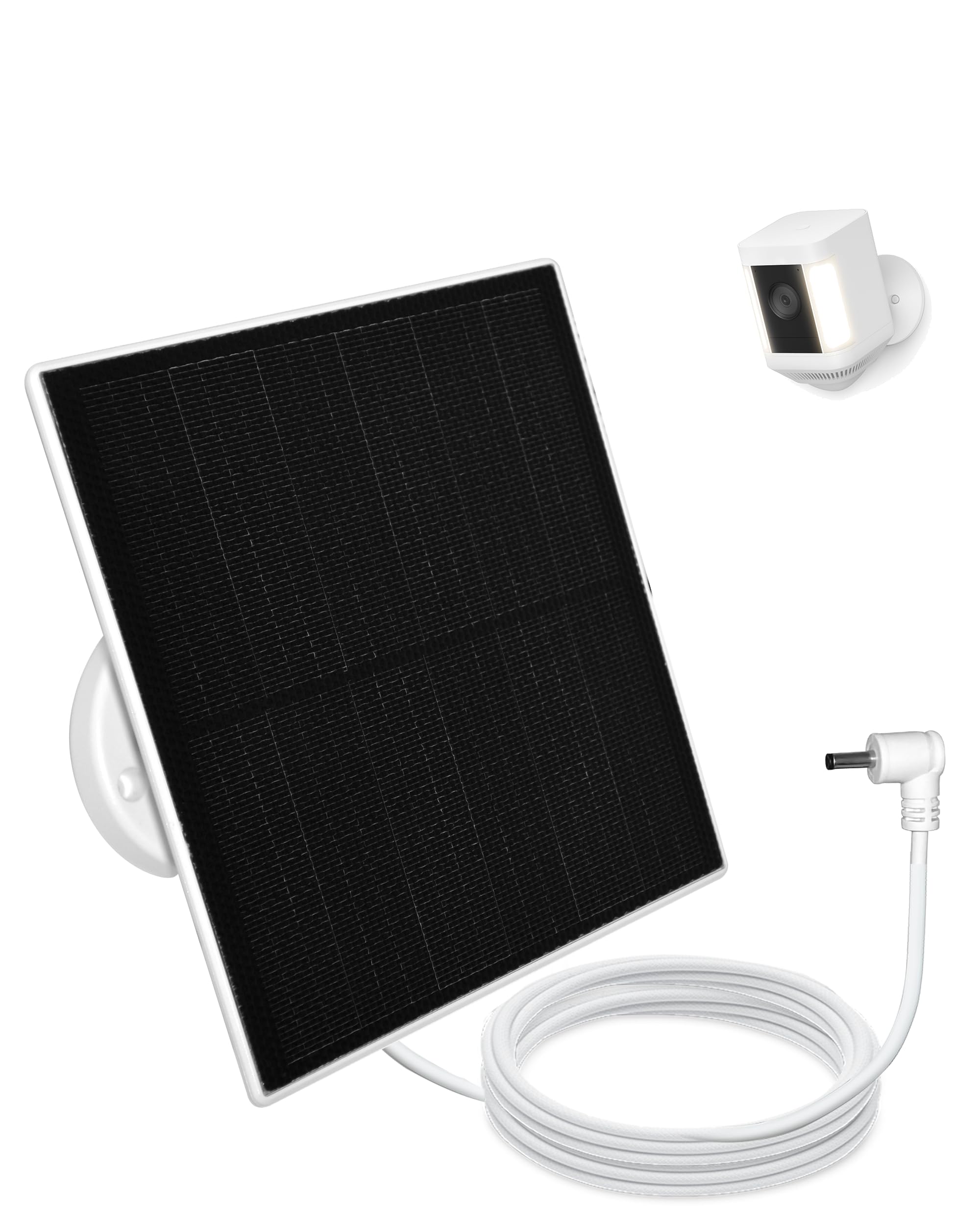 Cargador de panel solar de 6 W para cámara de anillo, compatible con batería de leva, batería de cámara Spotlight, no para Spotlig