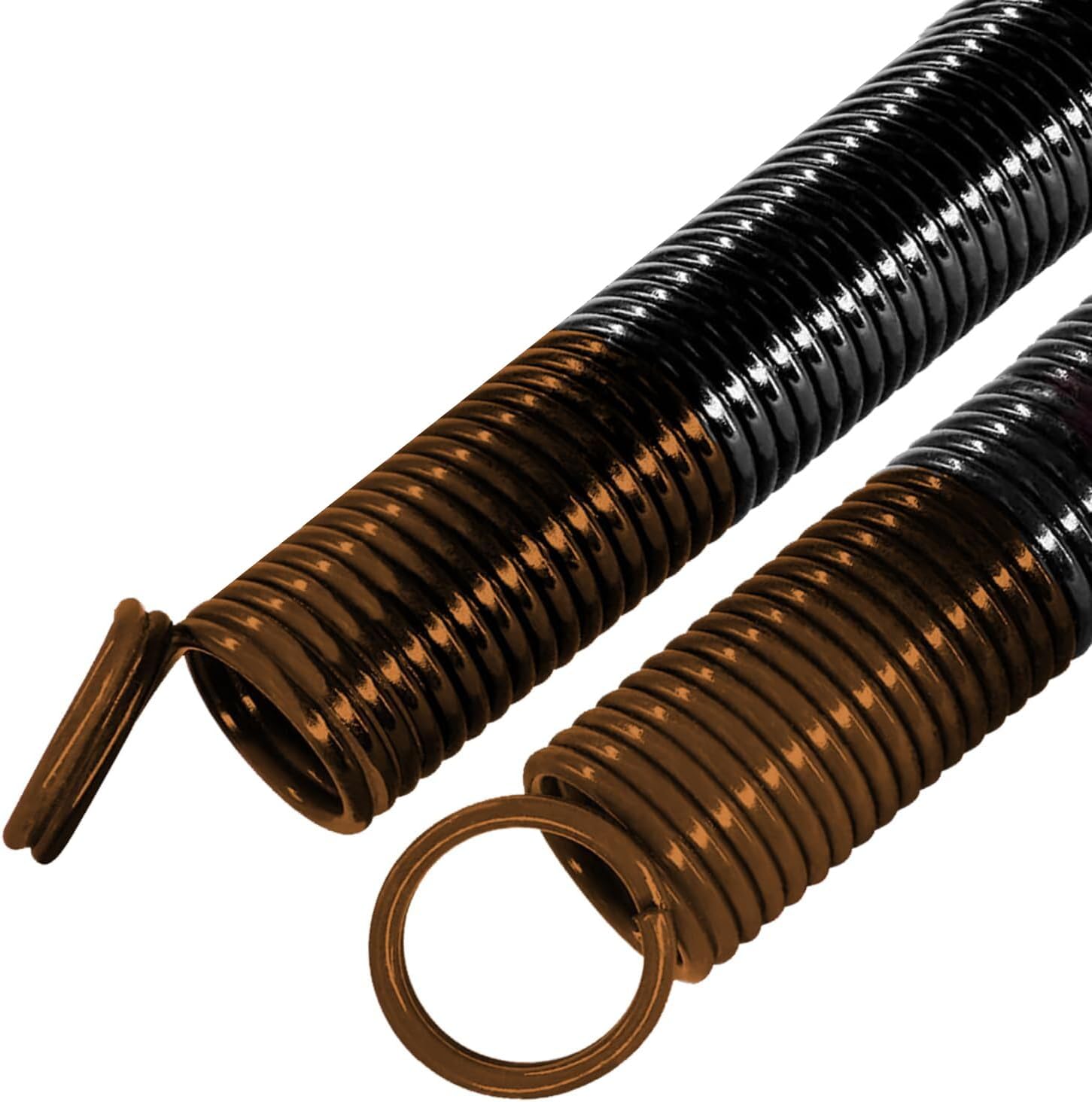 Heavy Duty 80 lb Garage Door Extension Springs (2-Pack) – Double-Looped Design with Precision E-Coating for Enhanced Durability – Fits Garage Door Replacement Hardware – Minimum 30,000 Cycles – Gold
