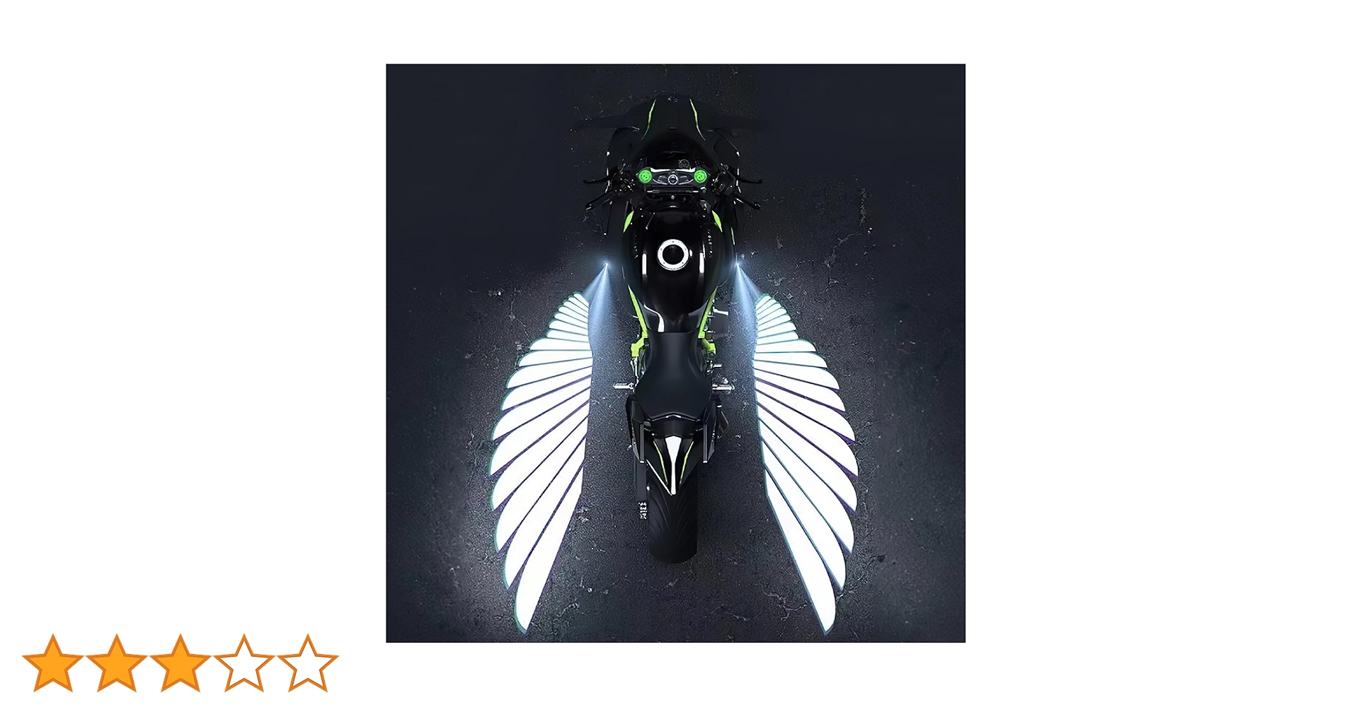 Amazon.co.jp: OBEST 天使の翼 バイク用 ランプ ライト