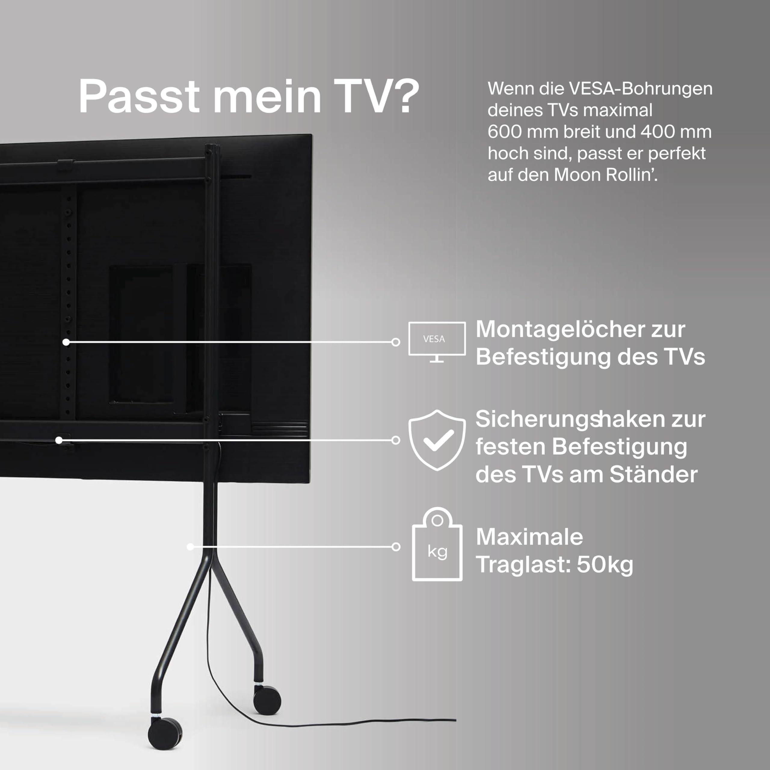 FITUEYES Carrello Porta TV con Ruote per 32-70 Pollici, 60° Girevole & 6 Altezza Supporto TV da Pavimento con Legno Base, Max VESA 600x400mm Portata 40kg