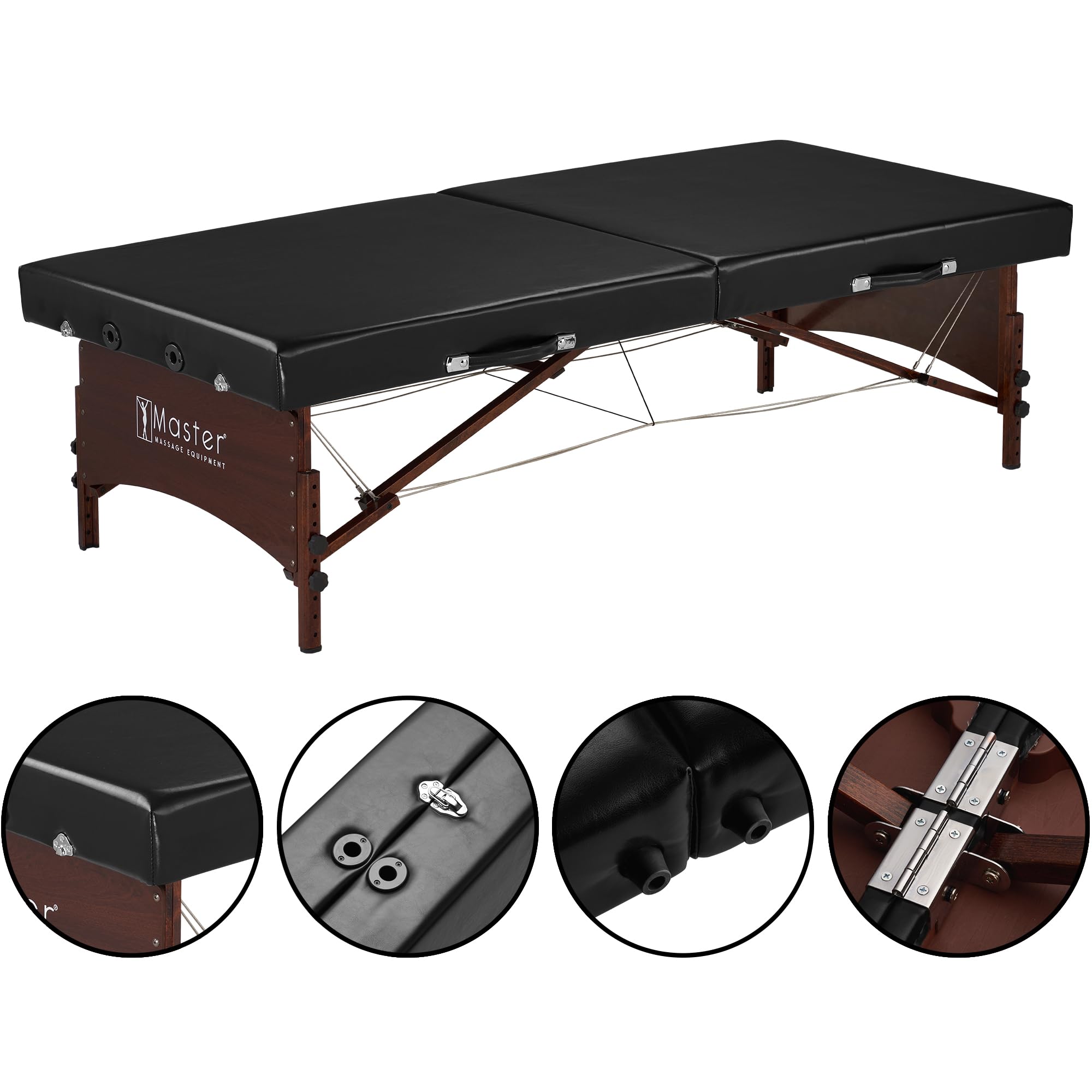 Master Massage Canoga 85cm Mobile Portable Klappbare Massageliege Behandlungsliege Massagebank Extra Breit für Yoga Thaimassage Feldenkrais Reha Training
