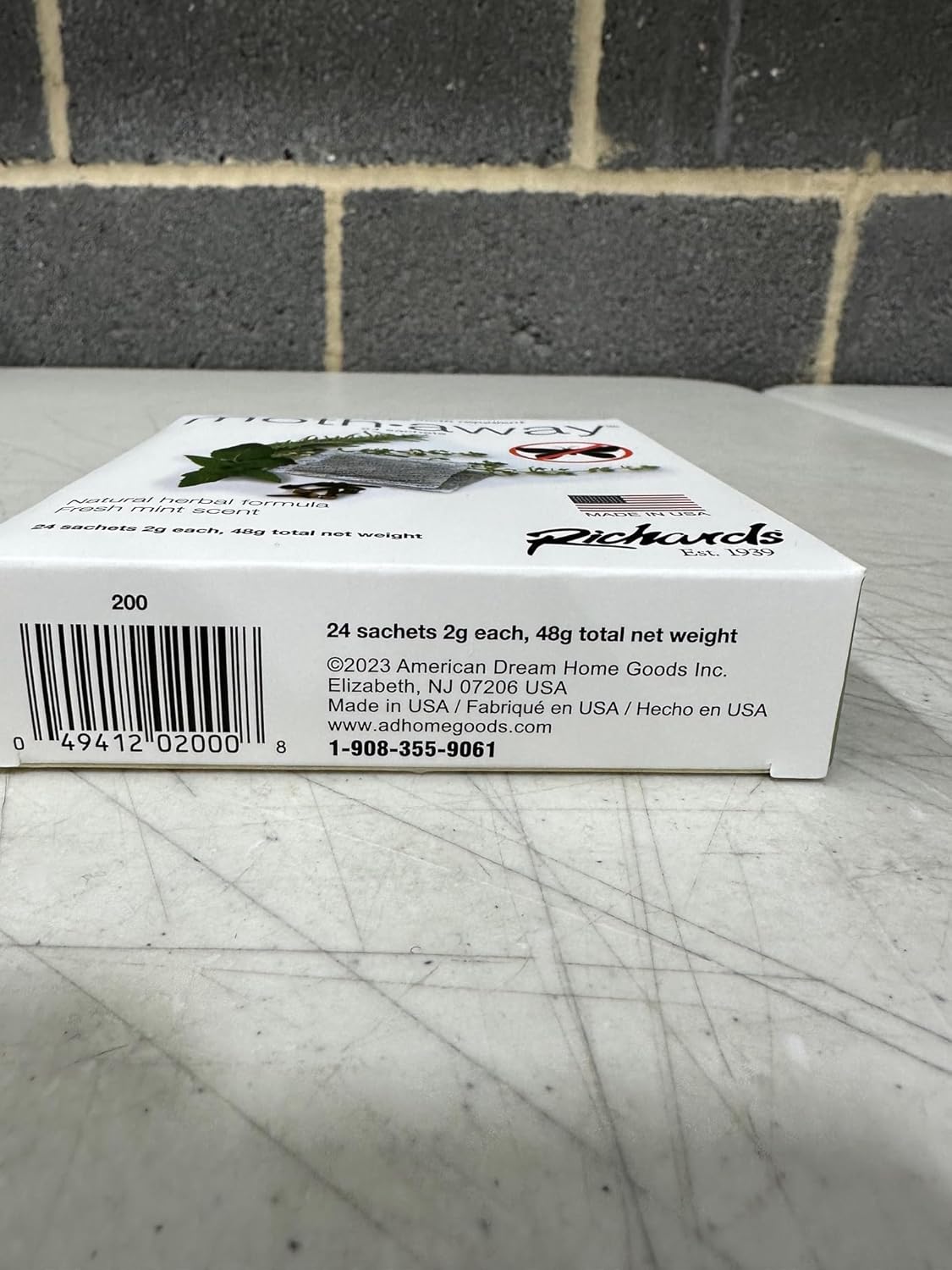 Richards Homewares Moth Away Sachets – 24-Pack Natural Herbal Moth Repellent, Non-Toxic & Chemical-Free, Fresh Scent for Drawers, Closets & Storage Bins – Made in USA - Image 8