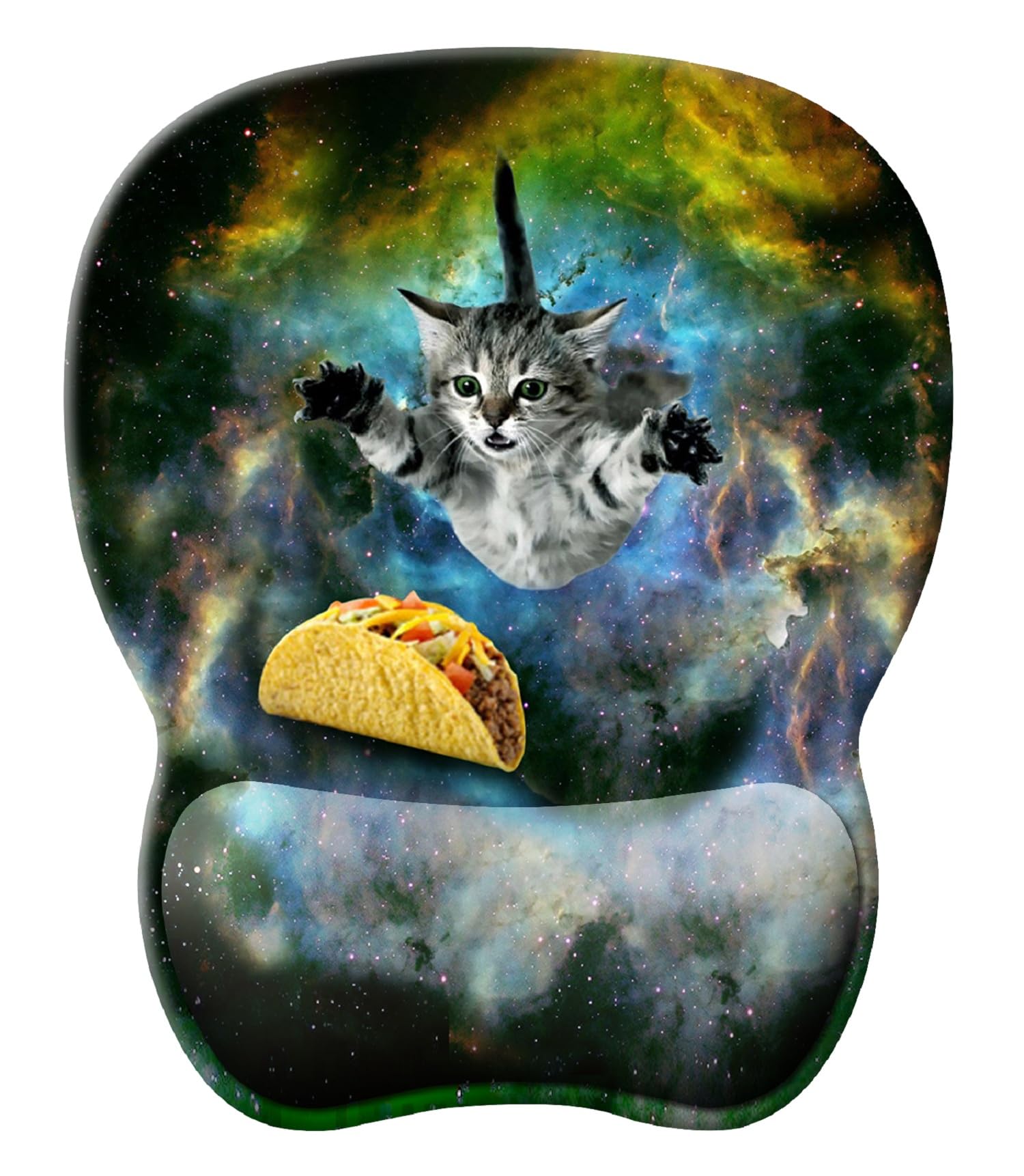 Ergonomic Mouse Pad with Wrist Support | Cute Mouse Pads with Non-Slip PU Base | for Home Office Working Studying Easy Typing & Pain Relief | Cute Cat Mousepad