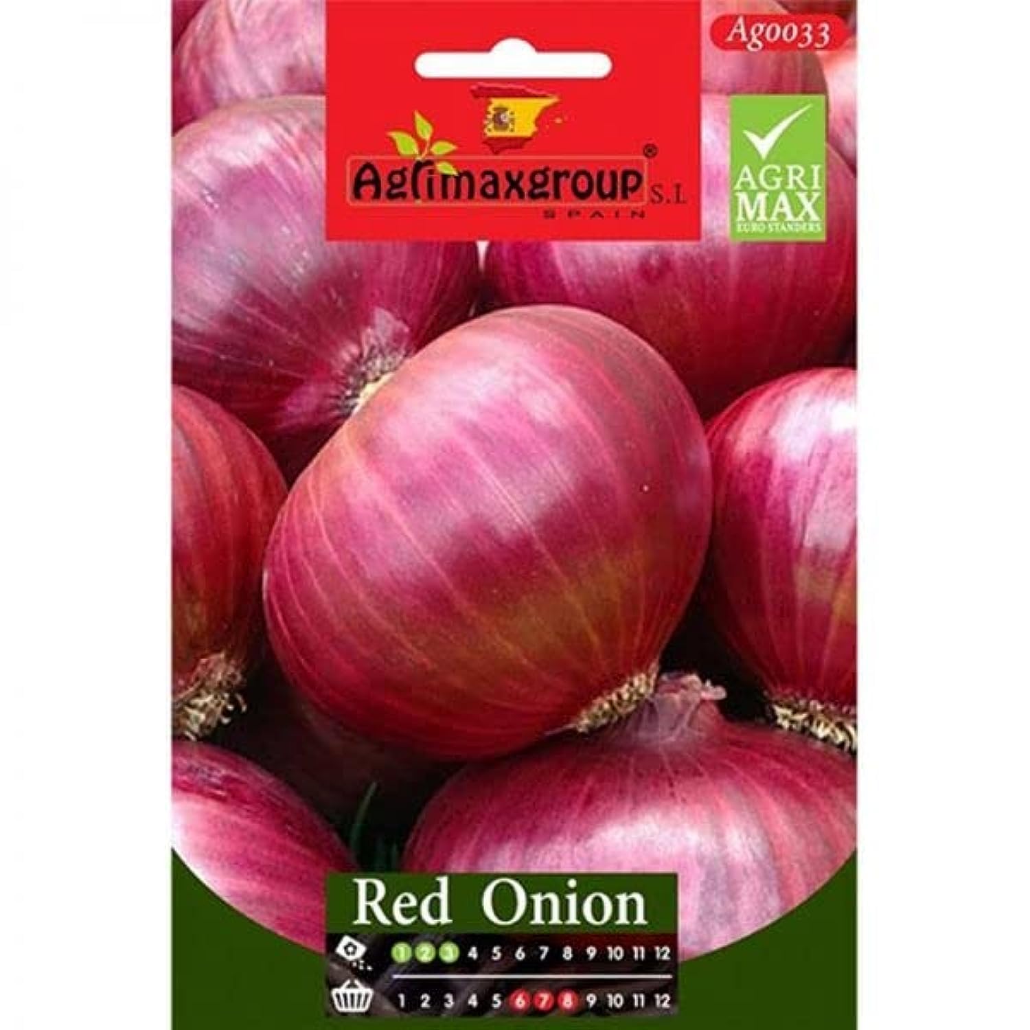 Red Onion Premium Quality Seeds by Agrimaxgroup®"Garden Care"