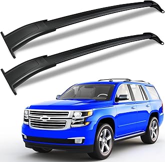 KINGGERI 220lbs Roof Rack Cross Bars Compatible with Chevrolet Tahoe & Suburban, GMC Yukon & Yukon XL, Cadillac Escalade & Escalade ESV 2015-2020, Heavy Duty Aluminum Roof Rails Crossbars All Metal