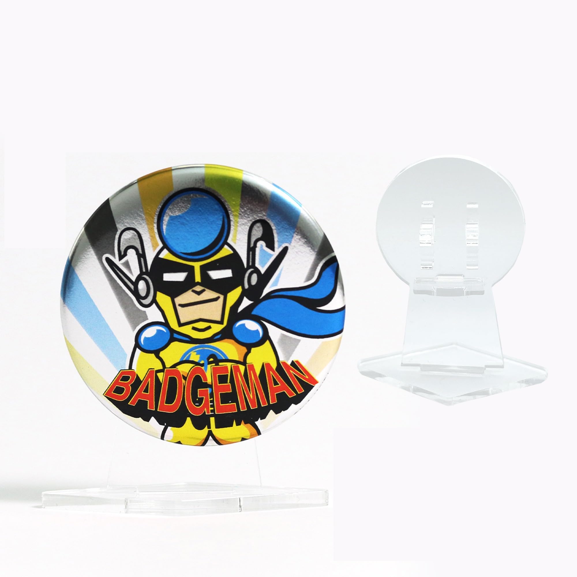 Amazon.co.jp: 缶バッジスタンド 1個用 コレクション アクリル製 鑑賞