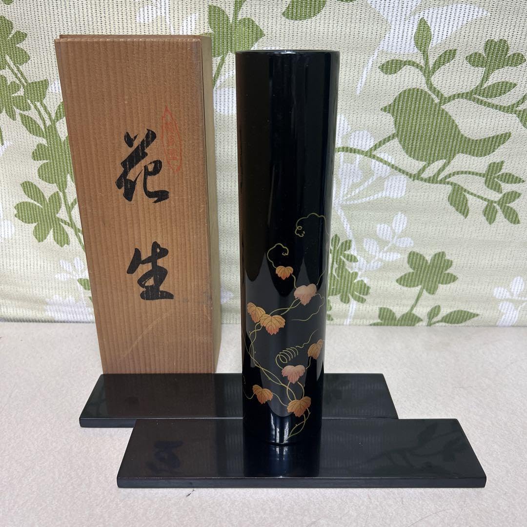 輪島塗　天然木造　朱漆塗　蒔絵　蘭の図　径45.6cm　飾り盆【政】在銘　共箱 漆器 輪島塗 沈金 蒔絵 螺鈿 木製 五段 重箱 時代品 - メルカリ