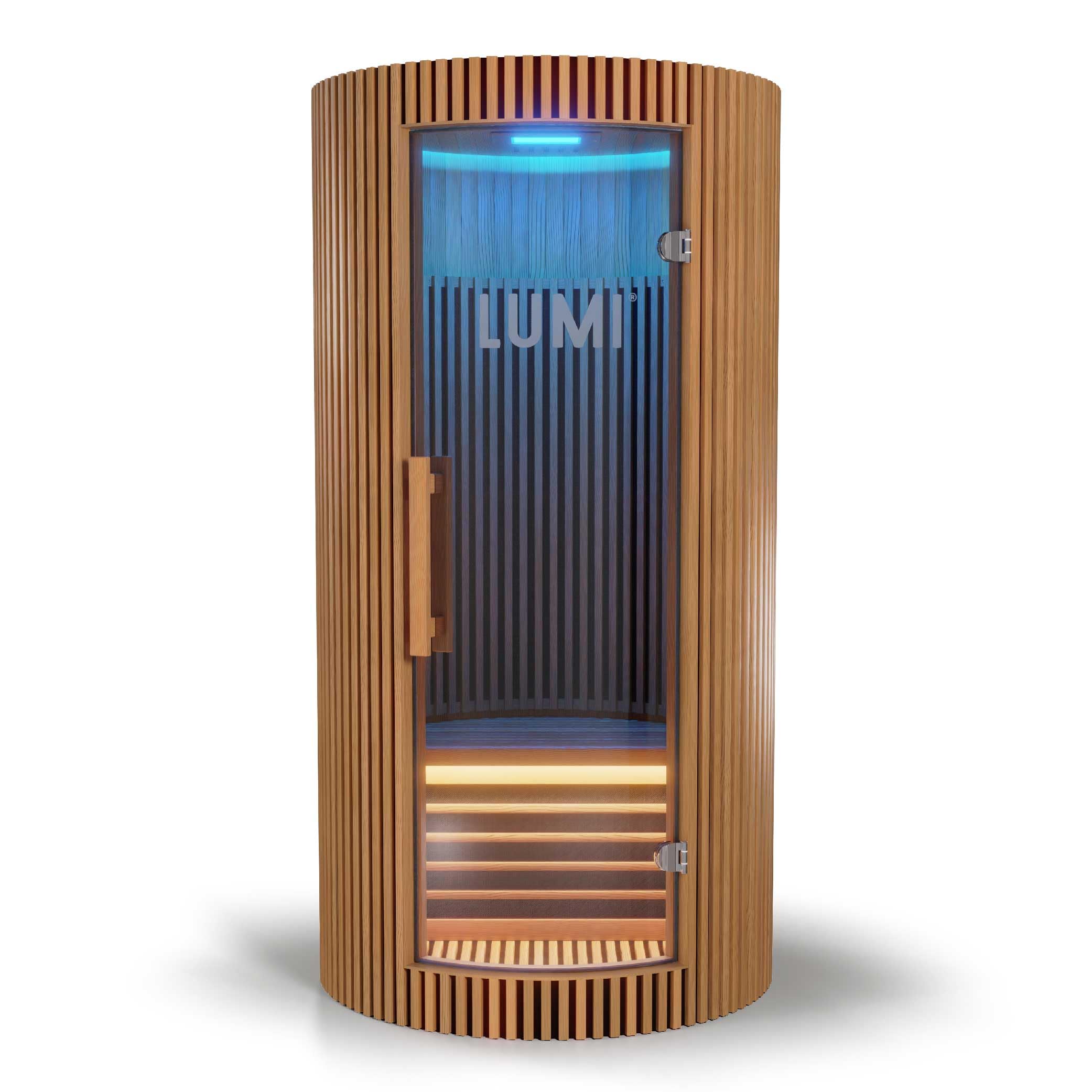 LUMI Sauna PRO™ Infrared Home Sauna | Premium Hemlock Wood | Compact Design | Far-Infrared Technology | LCD Touch Controls | Scandinavian Style | Deep Muscle Recovery & Detox | Indoor Personal Sauna