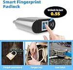 Cadenas à empreinte digitale, cadenas biométrique, cadenas intelligent avec clé d'urgence, cadenas étanche pour gymnase, école, piscine, terrain de sport