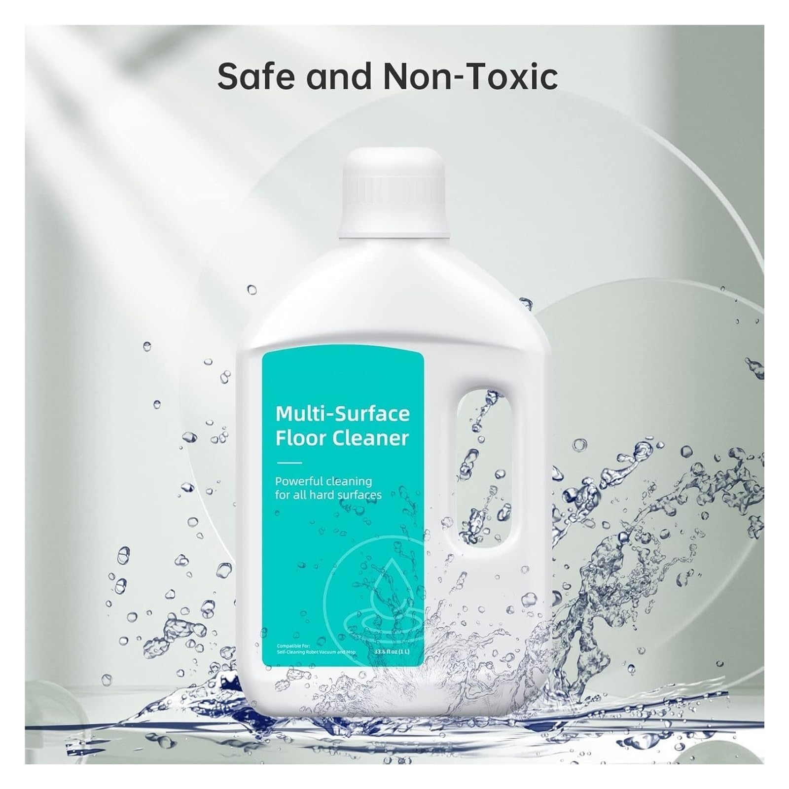 Solution de nettoyage des sols 1000ml, compatible avec DREAME L10s Ultra/L20 Ultra/X50 Ultra/L10s Pro Ultra/X40 Ultra/L40 Ultra/X30 Ultra/L30 Ultra/D10 Plus/D10 Plus Gen 2/X40 Masterc, (33.81 Fl Oz)