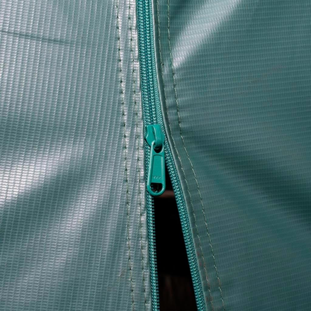 Close-up of the tent's zipper