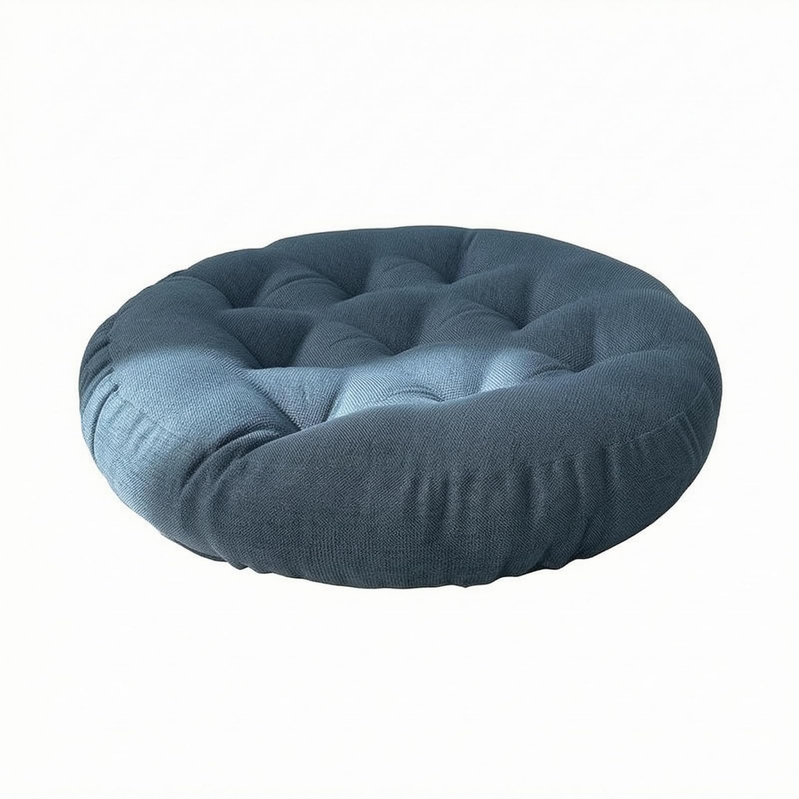 predolo Cuscino da Meditazione Cotone Lino Seduta Bassa Imbottitura Spessa Arredo Morbido, Grigio Scuro