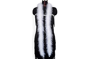 Fluffy Marabou Feather Boa for DIY Craft: Embellish Your Creations with Grace