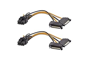 Petite Yet Potent: Cable Matters 2-Pack SATA to 8-Pin PCIe Power Cables