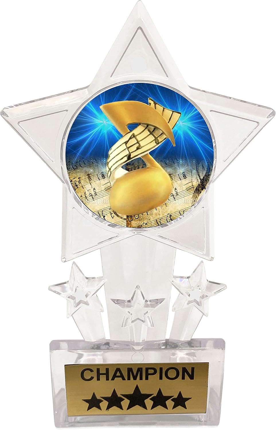 Express Medals 10 Pack Acrylic Music Trophies Champion Awards Gift Prizes Trophy 10 PK D55