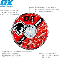 Vista 2 de OX Herramientas 4" Universal Superfast Diamond Blade 7/8" - 5/8" Bore