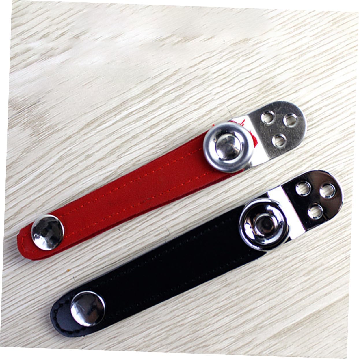 Vaguelly 2pcs Accordion Accessories Metal Connecting Buckle Black Harness Accordion Bass Straps Extension Straps
