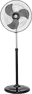 Almonard AEROSTAR Pedestal Fan, High-Performance Motor with Overheat Protection, Aerodynamic Blades, 100% Copper Winding, Adjustable Height, 3-Speed Control & 2-Year Warranty