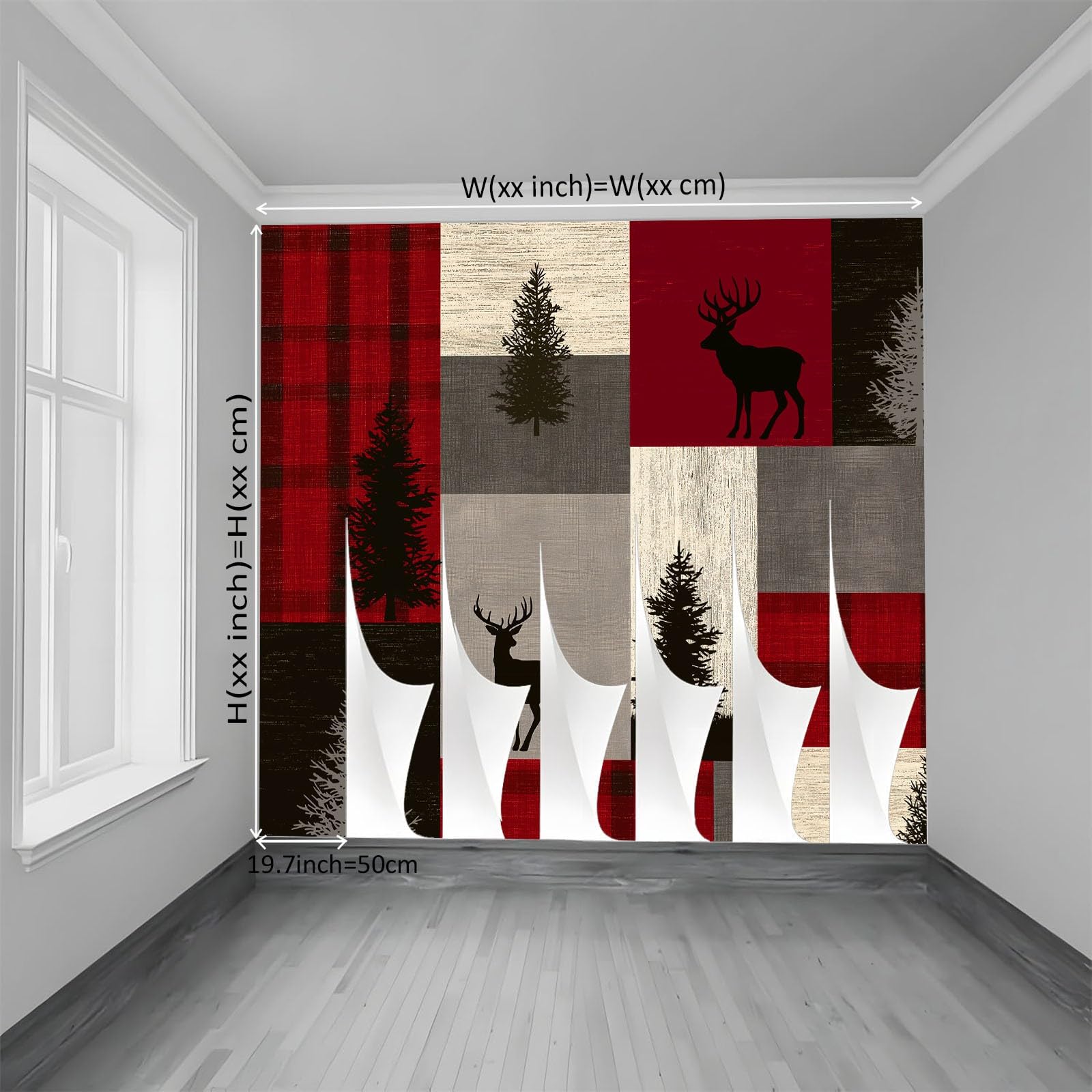 Fototapeta z włókniny w stylu vintage, tradycyjna, 400 x 280 cm (szer. x wys.), nowoczesna tapeta z włókniny, efekt 3D, dekoracja ścienna, patchwork, las, zwierzęta, tapeta ścienna, salon, restauracja