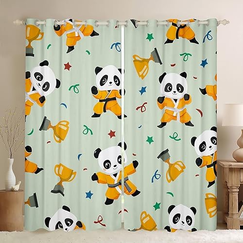 Miniatura 64 de Erosebridal Cortinas opacas de moda de los años 90, 30 % a 50 % para dormitorio, cortina de ventana con cinta de radio retro, tratamientos de Negro