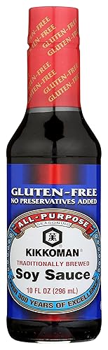 Kikkoman Salsa de soja Gf, 10 onzas (paquete de 6)