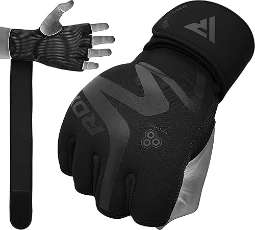 RDX Guantes interiores de boxeo para hombres y mujeres, diseño híbrido, entrenamiento de levantamiento de pesas, soporte de muñeca de 19.7 in de